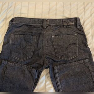 Diesel Men's Charcoal Relaxed-Fit Jeans